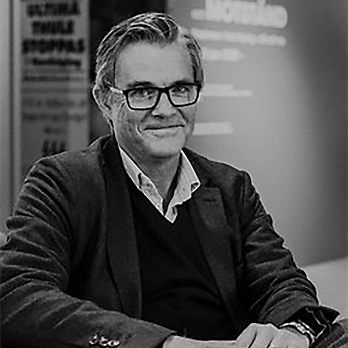 Porträtt av Johan Perwe, forskare och författare