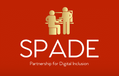 Logotyp för SPADE, Partnership for Digital Inclusion